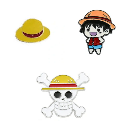One Piece Enamel Pins