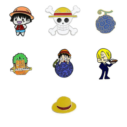 One Piece Enamel Pins