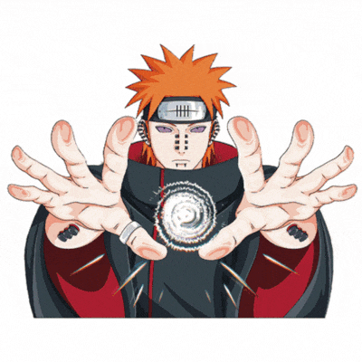 Pain from Naruto 3D Motion Sticker from inkbee store lebanon