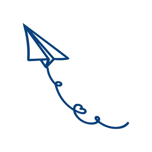 Paper Plane Jagua Tattoo Design