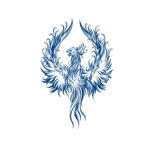Phoenix X-Large Semi-Permanent Jagua Tattoo