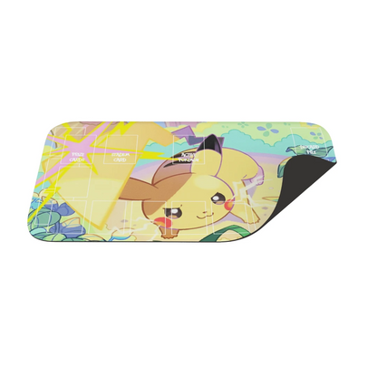 Colorful pouch with a cartoon character on a white background