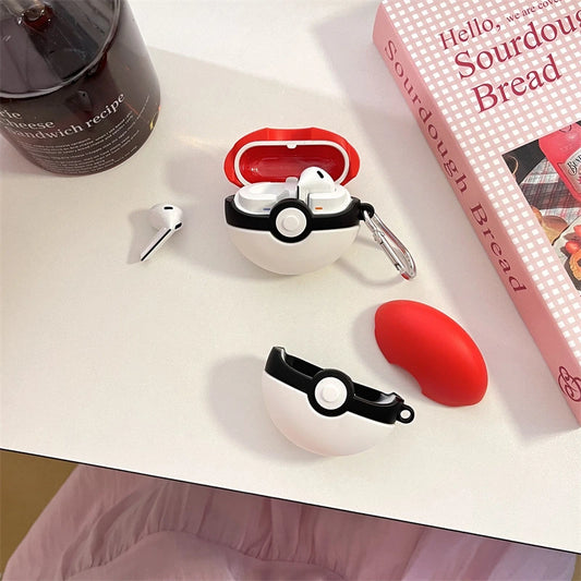Pokemon Pokeball Cover for Galaxy Buds 3 and Galaxy Buds 3 Pro