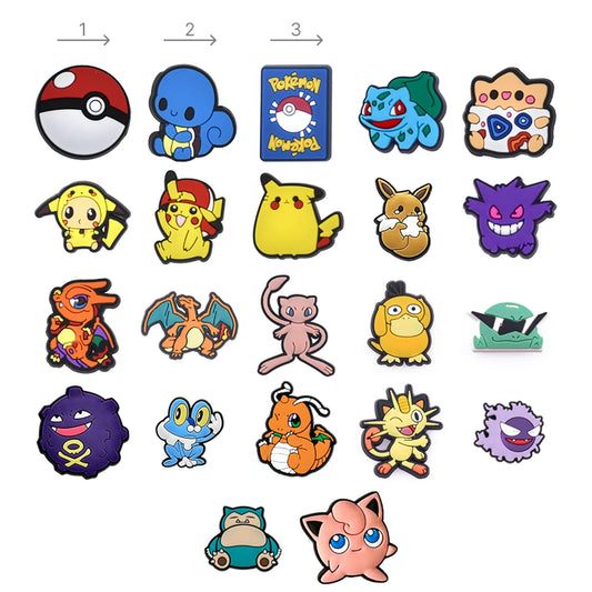 Collection of colorful cartoon characters on a white background