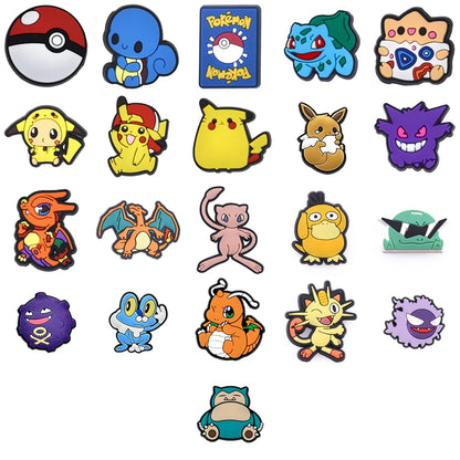 Collection of colorful cartoon characters on a white background