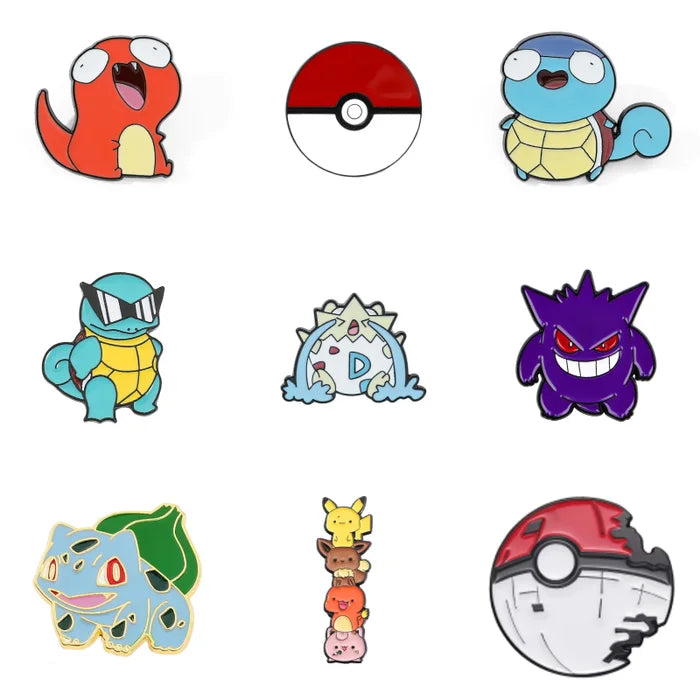 Collection of colorful cartoon characters on a white background