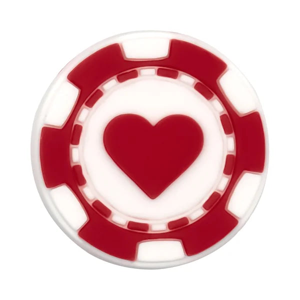 hearts token on a white background