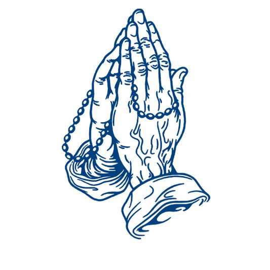 Praying Semi-Permanent Tattoo