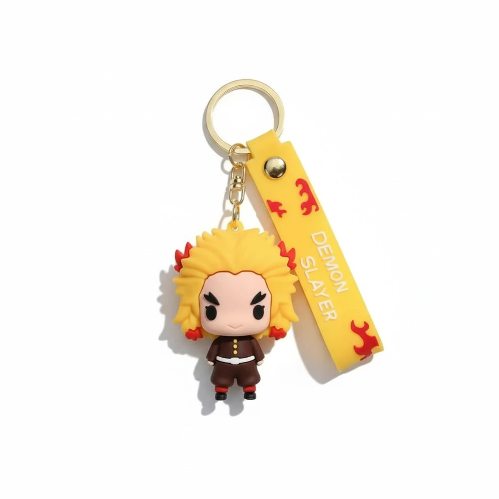 Keychain with character from 'Demon Slayer' on a white background
