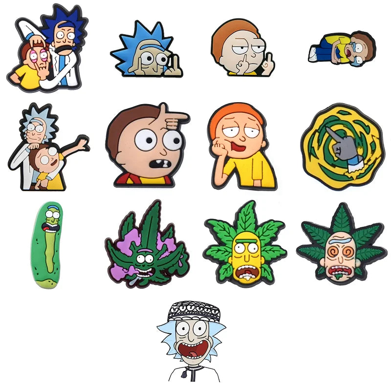Rick and Morty Croc Charms