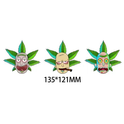 Lenticular Sticker - Weed Rick and Morty 3D Motion Sticker