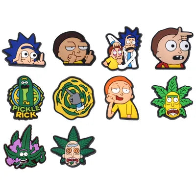 Rick and Morty Croc Charms