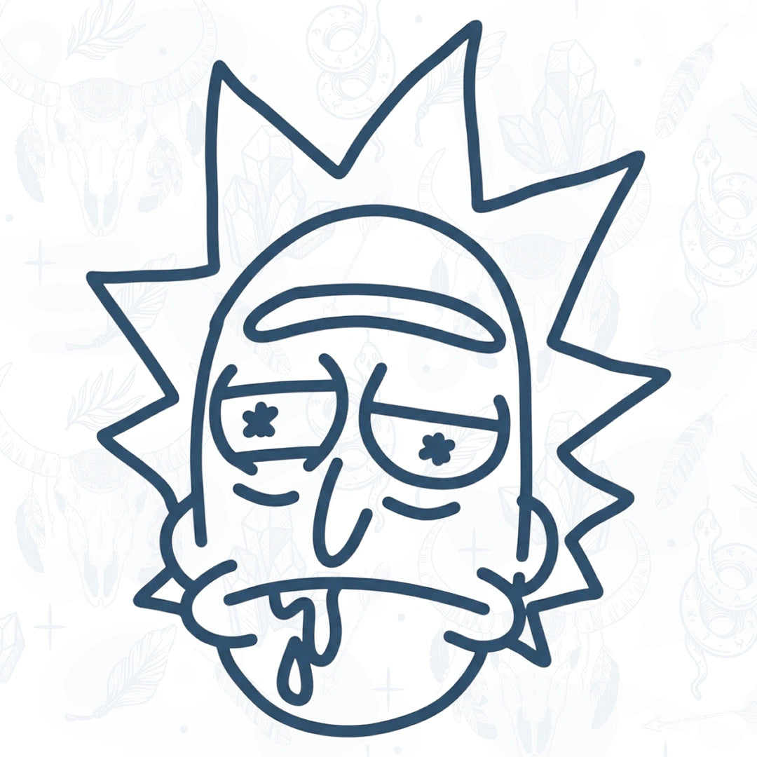 rick and morty semi permanent tattoo from inkbee store