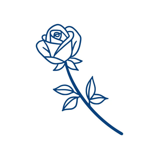 twisted rose semi-permanent jagua tattoo