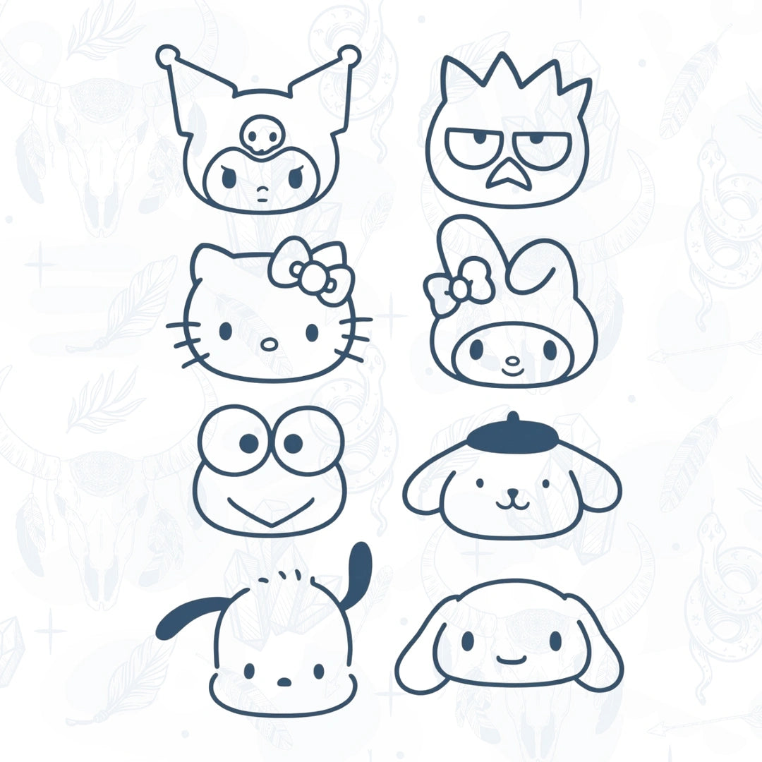 Sanrio Temporary Tattoo Set (Semi-Permanent Tattoo)