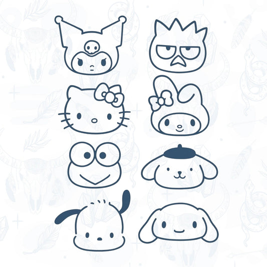 Sanrio Temporary Tattoo Set (Semi-Permanent Tattoo)