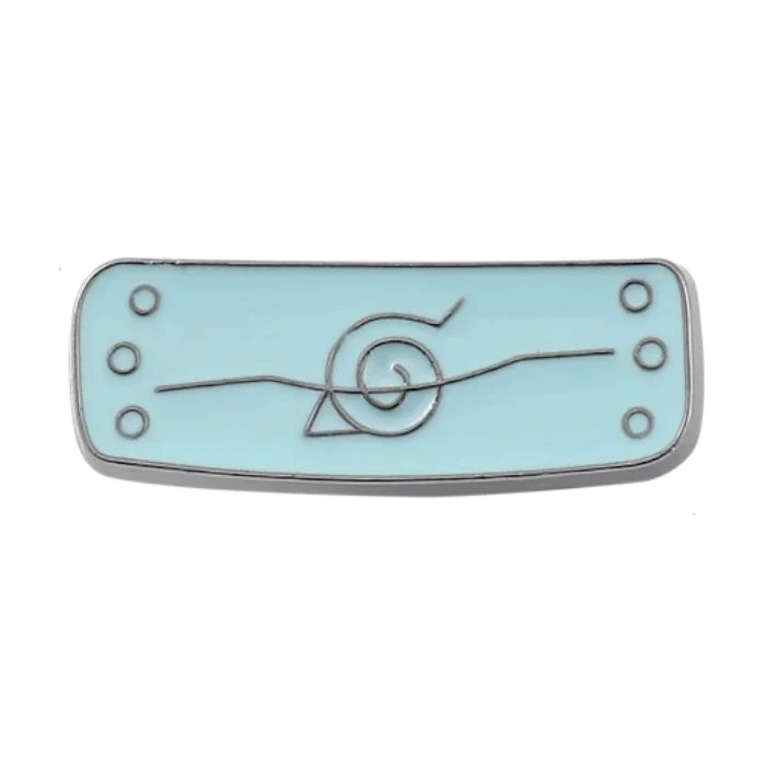 Light blue headband with a symbol on a white background