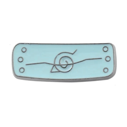 Light blue headband with a symbol on a white background