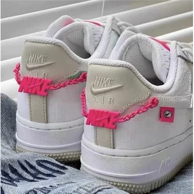 Pink Nike Chain Shoelace Accessory