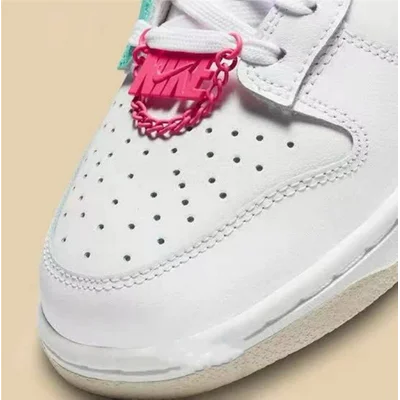Pink Nike Shoelace Chain