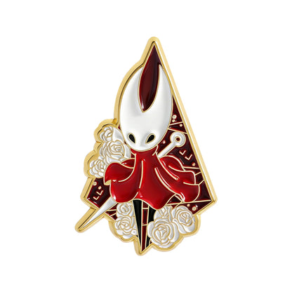 Pin with a character design on a white background
