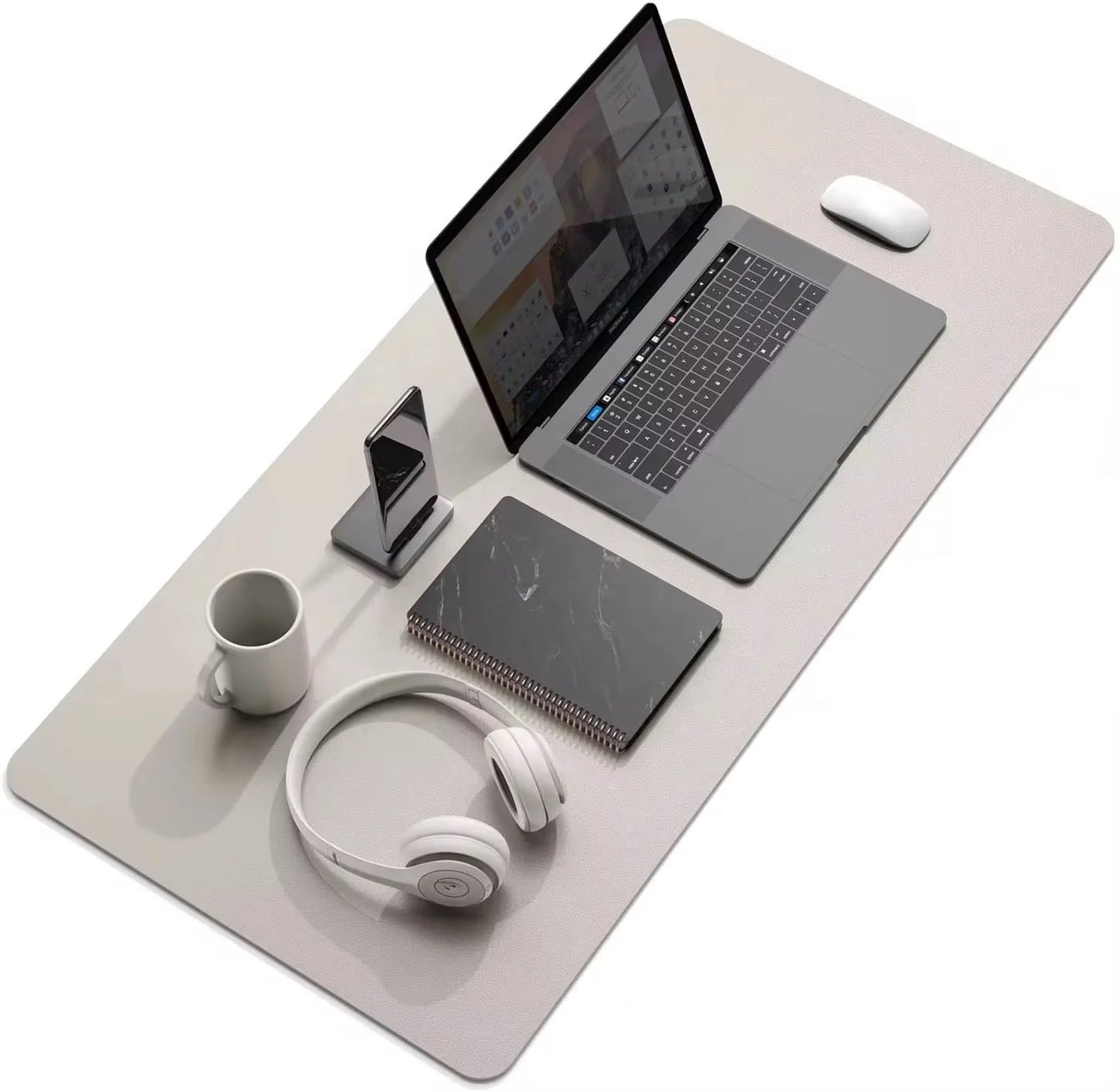PU Leather Mousepad Pink and Silver (90 by 40 cm)
