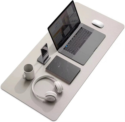 PU Leather Mousepad Pink and Silver (90 by 40 cm)