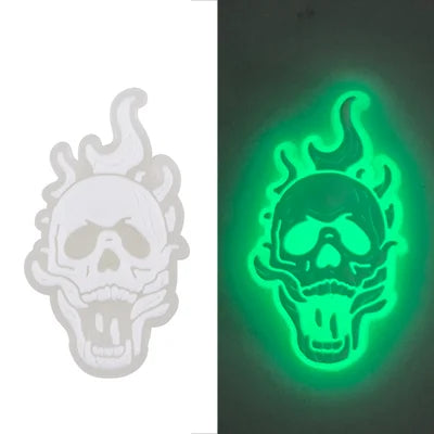 Glow in The Dark Skull Croc Charms for Crocs | Jibbitz