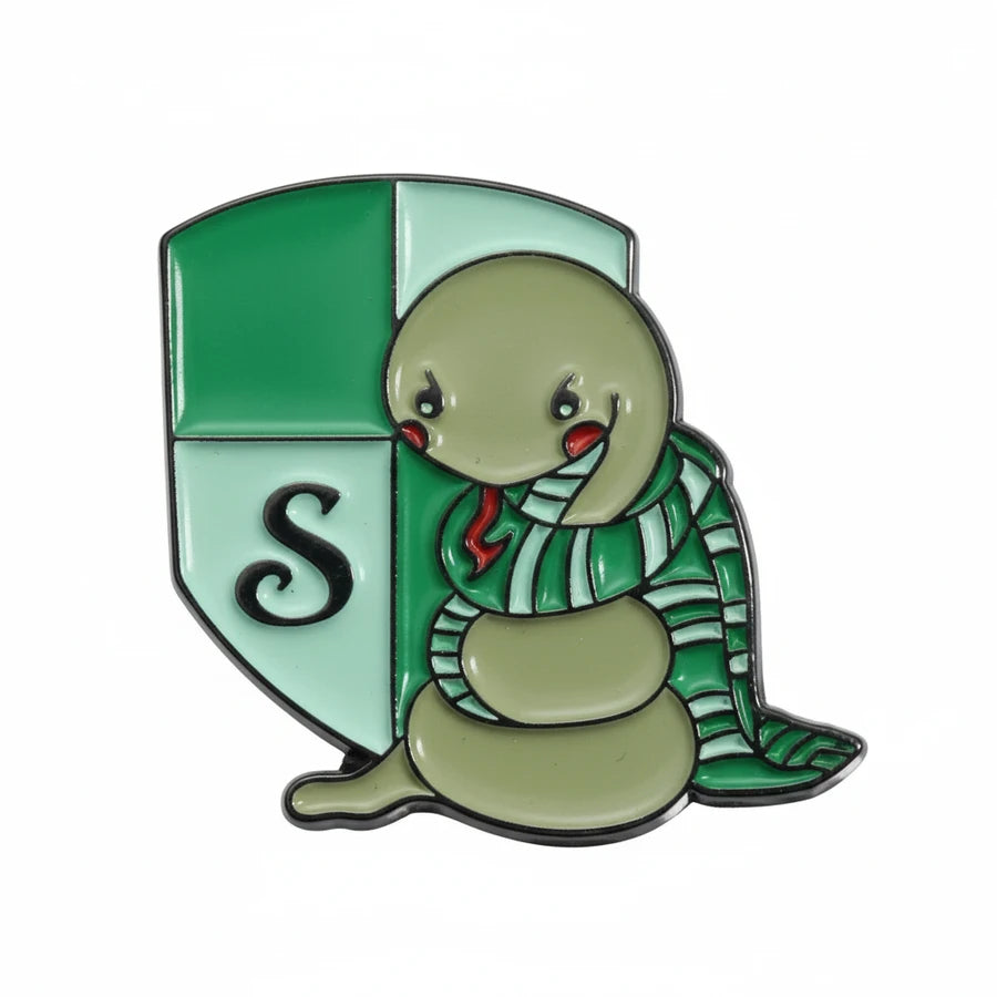 slytherin harry potter enamel pin design