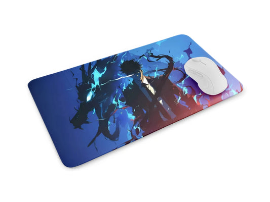 Solo Leveling Sung Jinwoo Mousepad Size 70 by 30 cm