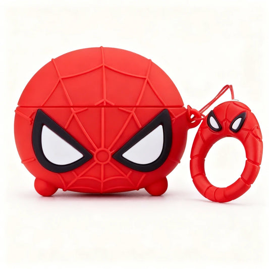 Red Spider-Man themed case and ring holder on a white background