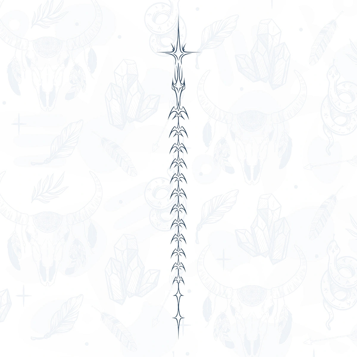 spine semi permanent tattoo from inkbee store lebanon