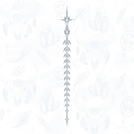 spine semi permanent tattoo from inkbee store lebanon