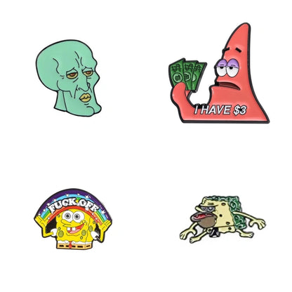 spongebob enamel pins