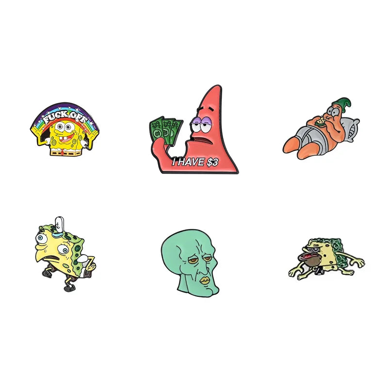 Spongebob Enamel Pins