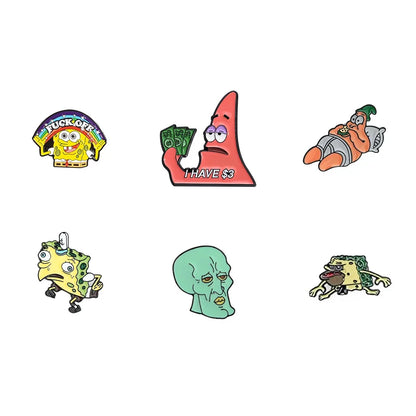 Spongebob Enamel Pins