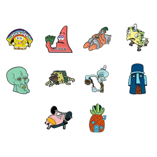 Spongebob Enamel Pins