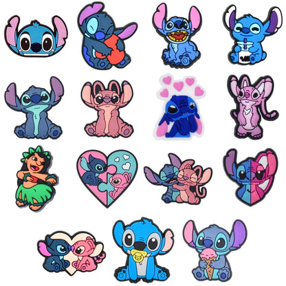 Collection of stitch croc charms for crocs | jibbitz