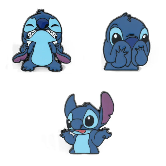 cute funny stitch enamel pins