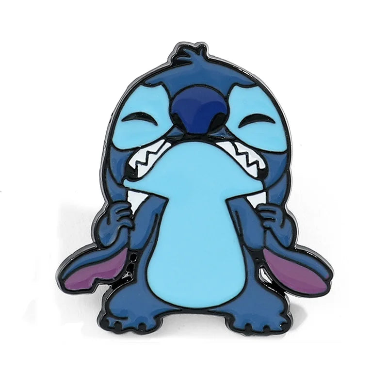 funny stitch enamel pin 