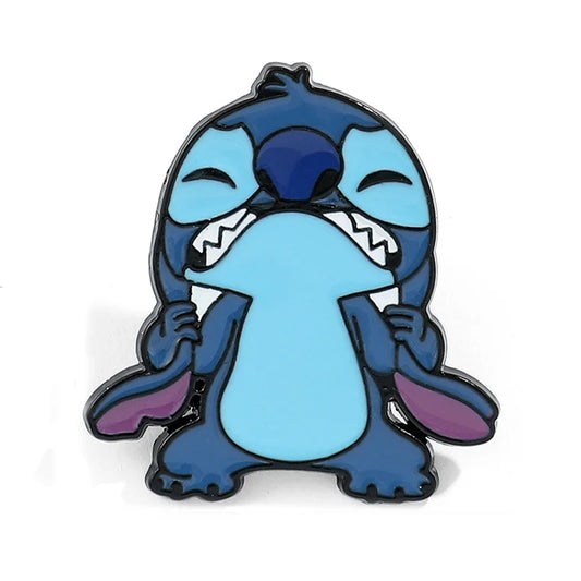 funny stitch enamel pin 