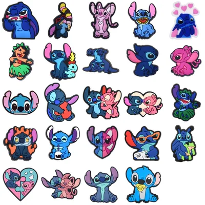 Stitch Croc Charms