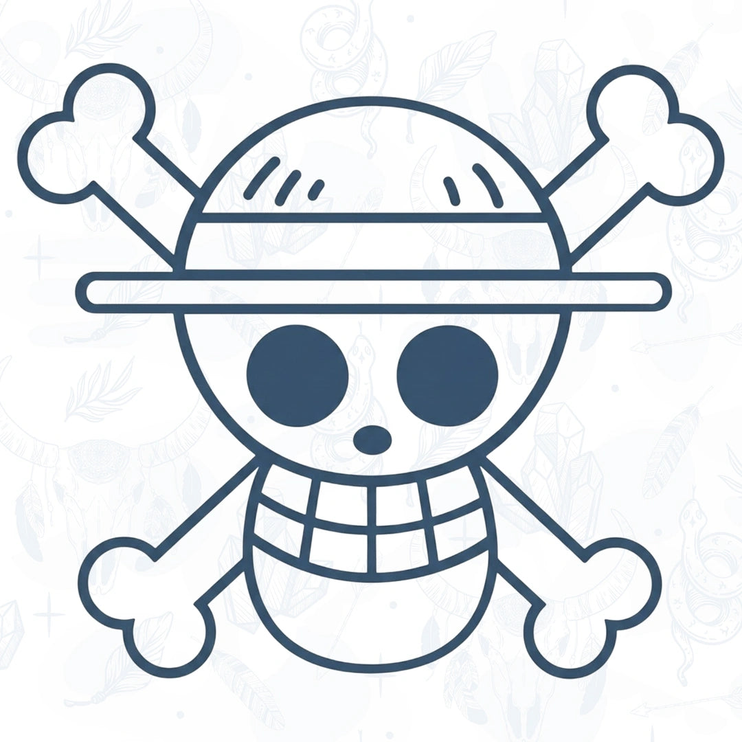 One Piece Straw Hat Semi Permanent Tattoo from Inkbee Store Lebanon