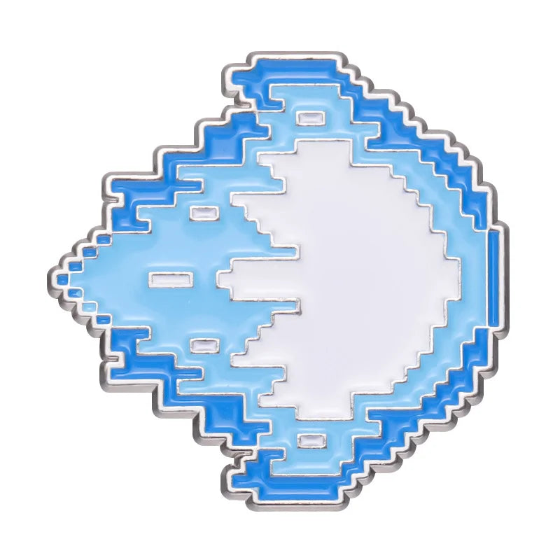 hadoken blue fireball from street fighter video game enamel pin