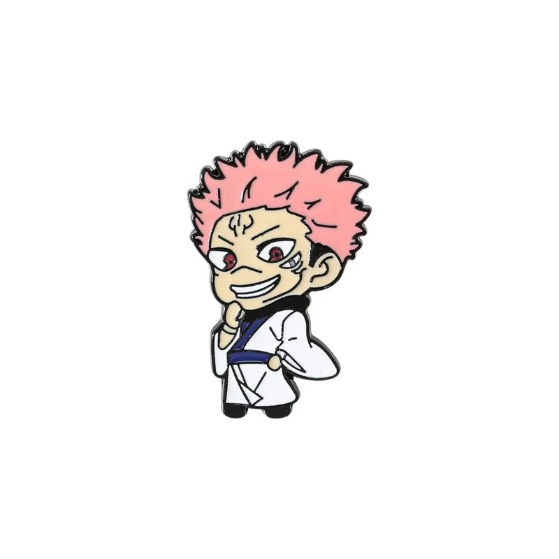 Cartoon character with pink hair and a white outfit on a white background