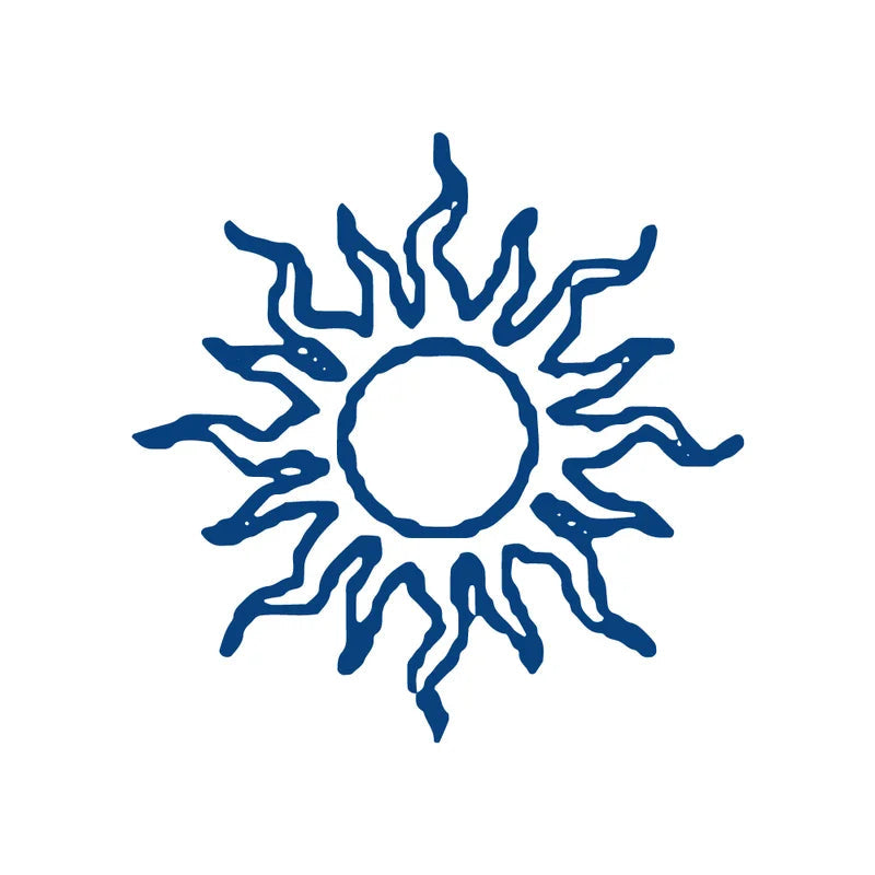 Sun Temporary tattoo design on a white background
