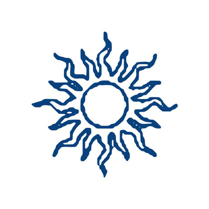 Sun Temporary tattoo design on a white background