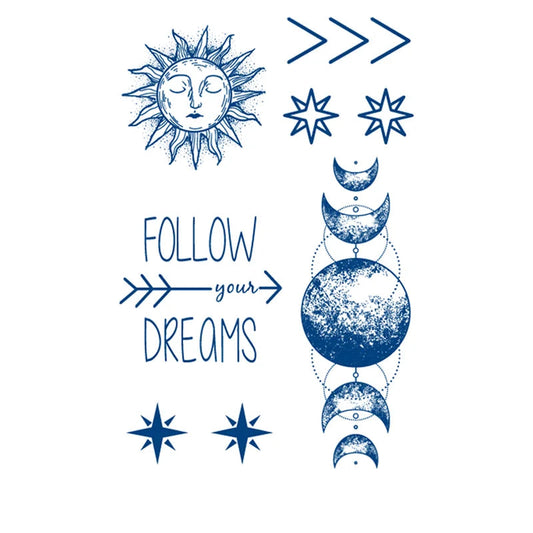 Sun Tribal Semi-Permanent Jagua Tattoo