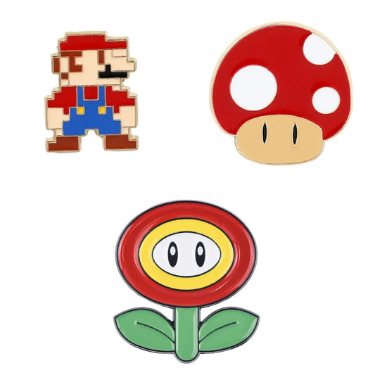 Mario Enamel Pins