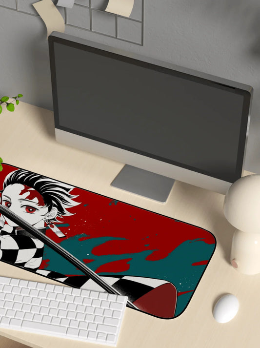 Tanjiro Kamado Demon Slayer Sword Mousepad Size 70 by 30 cm